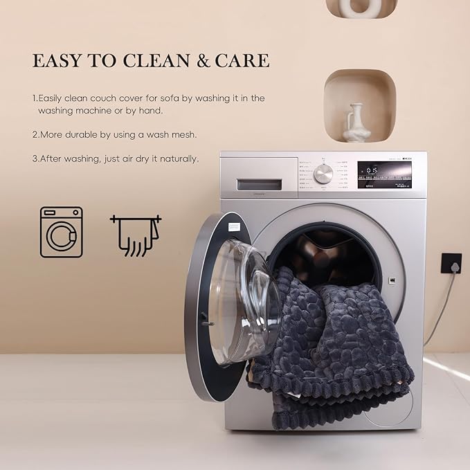 Couch Covers for 3 Cushion Couch Sofa Pet Friendly,Non-Slip Sofa Cover Washable