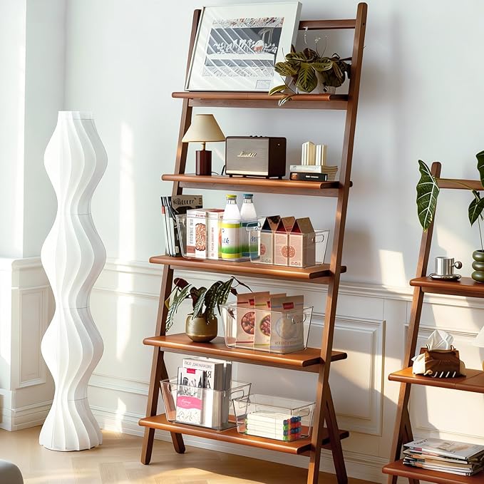 6 Pack Clear Pantry Organizer Bins, Fridge Organiser Set, Plastic Containers with Handle,Home Organization Must Haves for Kitchen,Freezer,Cabinet,Closet,Bathroom Under Sink Storage