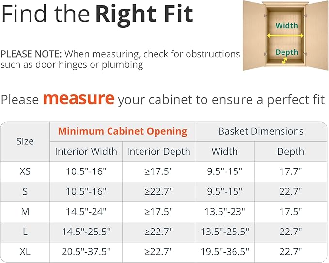 Expandable Pull Out Drawers for Cabinets, Kitchen Cabinet Slide Out Shelves, Adjustable Roll Out Drawers, Stainless Steel, Large 2 Pack, (14.5"-25.5") Cabinet Width x 22.7" Depth