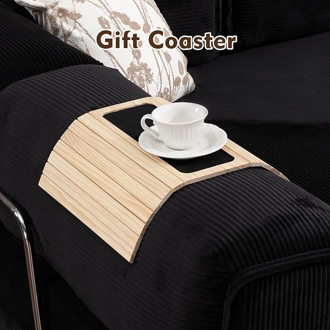 108" L Shaped Couch, Modular Sectional Sofa with Chaise, Cloud Boneless Couch with Deep Seat & Removable Pillow for Living Room, Bedroom,No Assembly Required(Black)