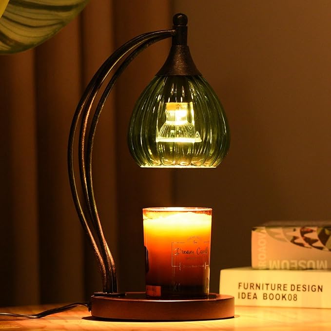 Candle Warmer Lamp, Electric Candle Warmer with Timer Dimmer - for Scented Jar Candles - Melter Lamp for Housewarming Gifts New Home Decor