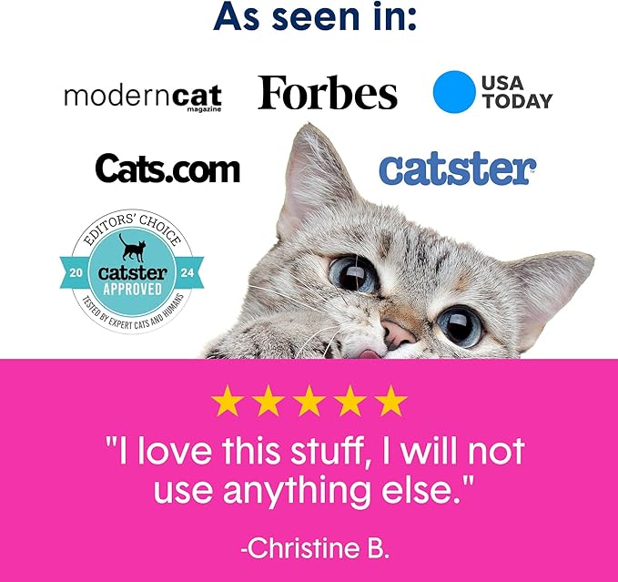 Boxie Glo Clumping Clay 30 Day Odor Control Cat Litter, 99.9% Dust-Free, Low Tracking, UV Light Attractant, 28 lb