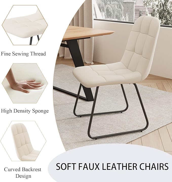 ZckyCine Modern Dining Table and Chair Set for 4 – Rectangular Expandable Wooden Table, Space-Saving Multifunctional Design for Small Spaces