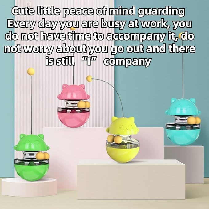 Rabbit Treat Puzzle, Rabbit Treat Dispenser Toy, Tumbler Interactive Ball Bunny Feeder, Bunny Food Ball Snacks Temptations, Food Puzzle Toys for Cats (Yellow)