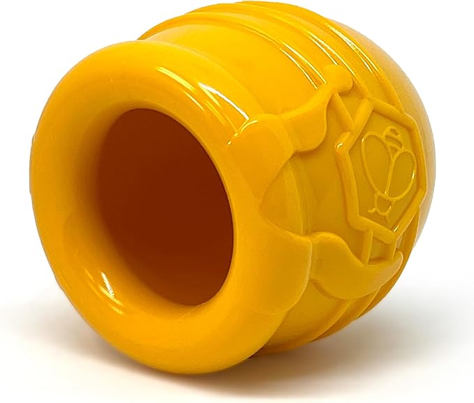 SodaPup Honey Pot – Durable Dog Treat Dispenser & Enrichment Toy Made in USA from Non-Toxic, Pet Safe, Food Safe Natural Rubber Material for Mental Stimulation, Problem Chewing, Calming Nerves, & More