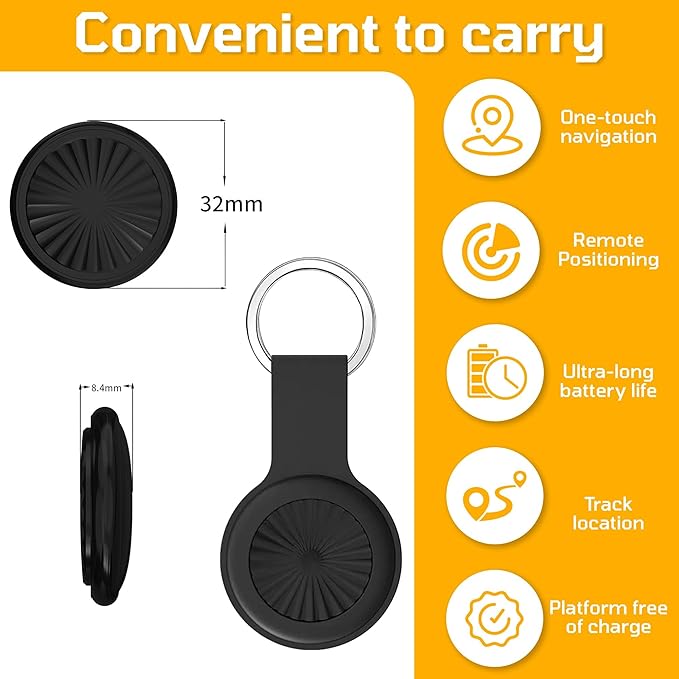 GPS Tracker for Vehicles, Mini Portable Car GPS Tracking of iOS & Android App Support, Full Global Coverage Location GPS Tracker for Dogs,No Subscription Required/No Monthly Fee/No SIM Card Required