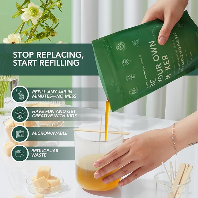 Into The Forest – Pine & Eucalyptus Essential Oils – Pure Beeswax Candle – Fresh, Calming Aromatherapy for Stress & Anxiety Relief – 90+ Hour Burn – Inspired by The Pacific Northwest - 15 Oz