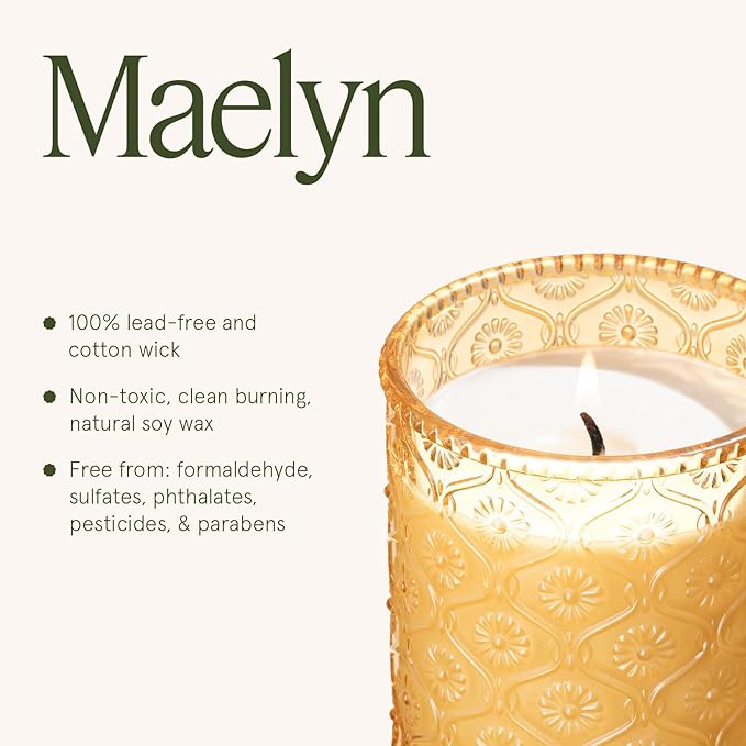 LA JOLIE MUSE Pumpkin Chai Candle – Pumpkin, Spicy Chai & Vanilla Scent | 6 oz Natural Soy Wax | 40 Hours Clean Burn | Housewarming Gift | Seasonal Home Décor