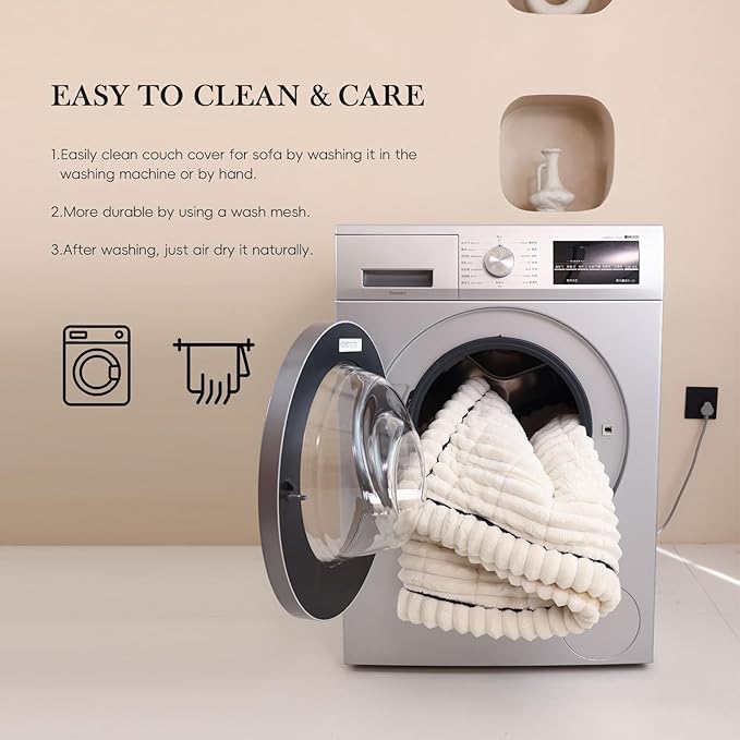 Couch Covers for 3 Cushion Couch Sofa Pet Friendly,Non-Slip Sofa Cover Washable