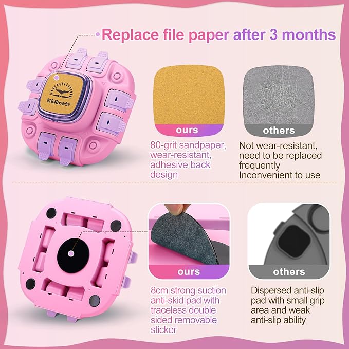 Dog Puzzle Toy Slow Feeder Dog Treat Dispenser Nail File Toy Mental Enrichment Toy Food Dispenser for IQ Training