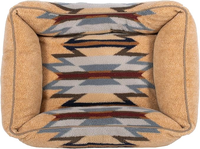 Pendleton Berber Kuddler Dog Bed - Wyeth Trail Wheat, M