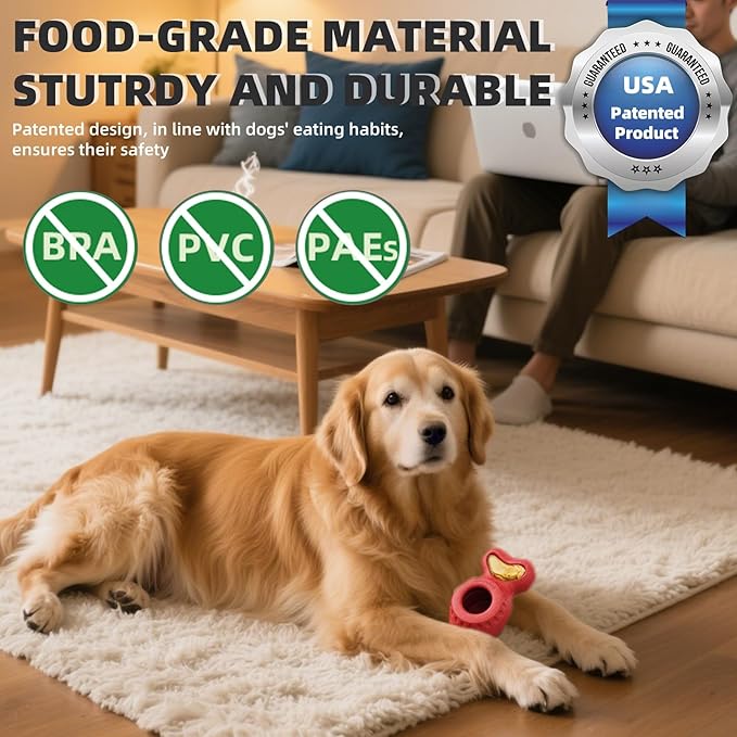 Frozen Dog Treat Holder for Aggressive Chewers - Interactive Dispensing Toy Enrichment Keep Them Busy, Fillable Chew Toy for Teething with Mold|Mess-Free|Easy to Clean