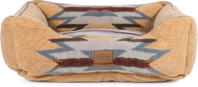 Pendleton Berber Kuddler Dog Bed - Wyeth Trail Wheat, M