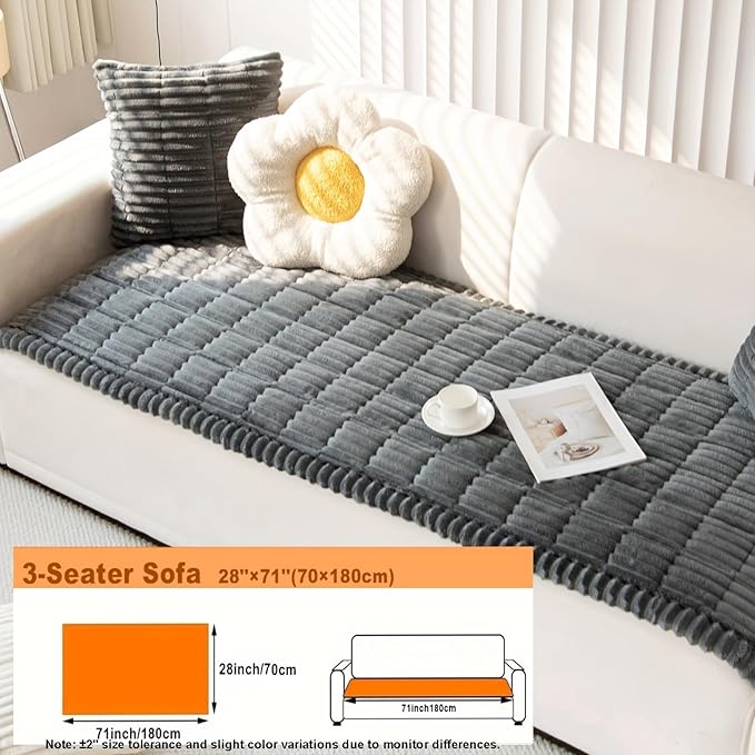 ZQFFB Pet Couch Cover Dogs Washable Non-Slip Couch Protector Pet Friendly Dog Mat for Couches and Sofas