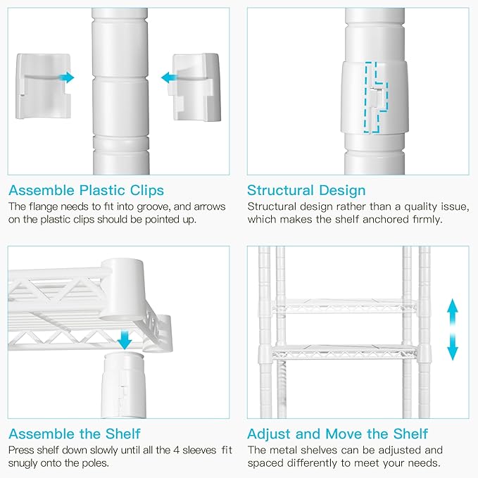 FUTASSI P1 Plus Rolling Clothes Rack, 22mm Diameter Heavy Duty Garment Rack with Wheels, Portable Closet Wardrobe with Double Rods, 45" W x 17.7" D x 80.5" H, Max Load 524 LBS, White