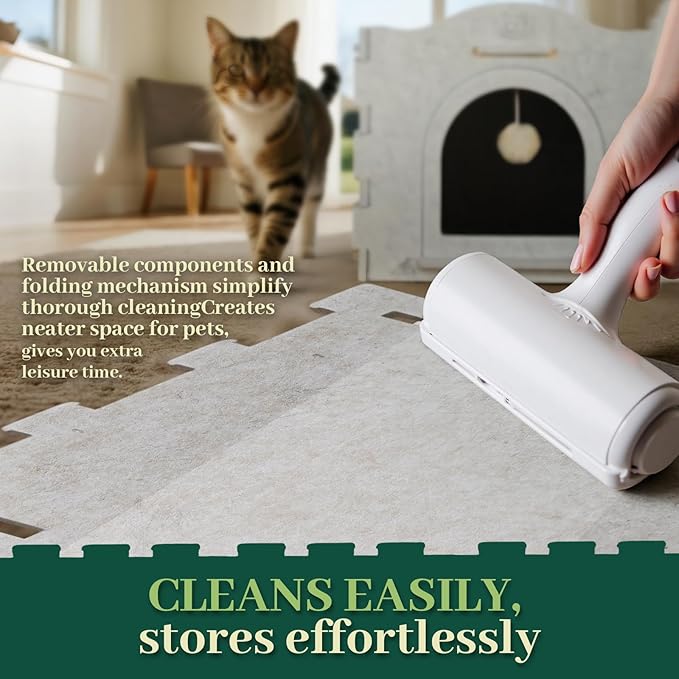 Apasiri Cat Beds for Indoor Cats: Innovative Polyester Fiber Cat House, Cat Bed Cave for Indoor Cats, Ultra-Strong Load-Bearing Capacity, Sturdy and Scratch-Resistant, Compatible with Heating Pads