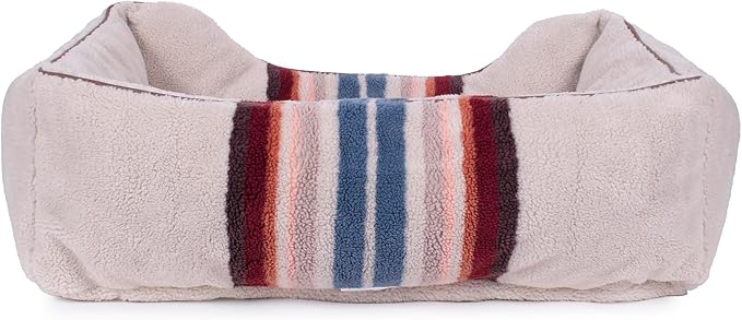 Pendleton Berber Kuddler Dog Bed - Serape Rosewood, L