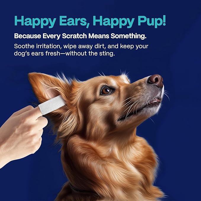 DOCO Dog & Cat Ear & Teeth Cleaning Wipes Kit - Removes Plaque, Tartar & Wax, Freshens Breath, Soothes Ears with Chamomile, Aloe & Bacon Flavor - Gentle & Effective for All Pets, 100 Count