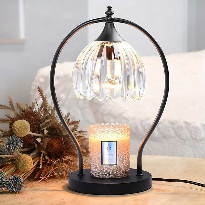 Candle Warmer Lamp with Timer Dimmer - Candle Warmer for Jar Candles - Plug in Wax Melt Warmer Unique Birthday Gifts for Women Mom House Warming Gifts New Home Room Decor