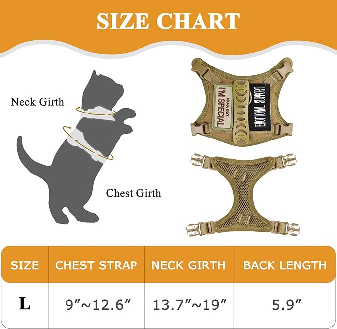 Tactical cat Vest Adjustable Kitten Harness no Pull Puppy Vest for Walking Outdoor Training with Soft Easy Control Handle xs XXS