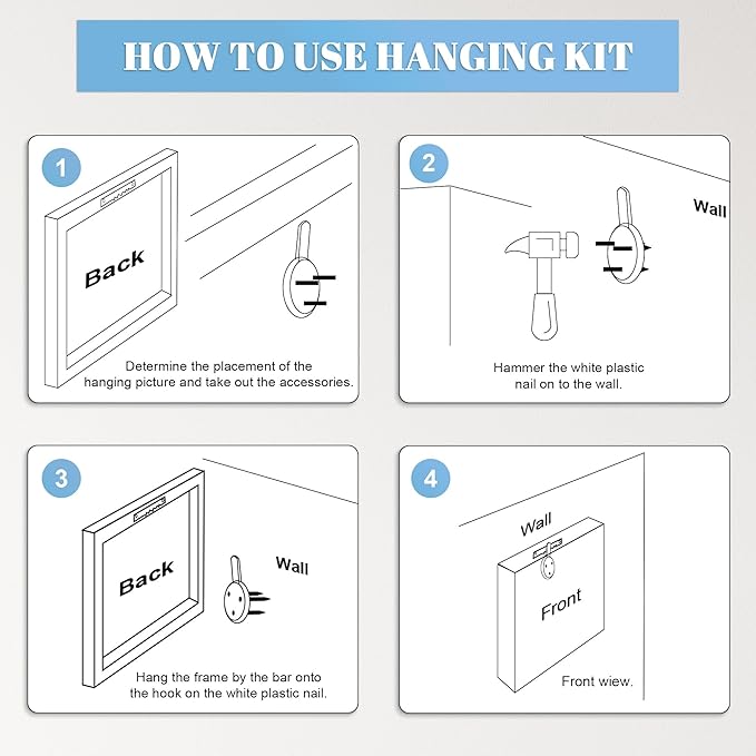 Framed Christmas Pictures Wall Decor,Vintage Pine Tree Prints,Winter Christmas Canvas Wall Art Decoration for Bedroom Bathroom Living Room Rustic Xmas Holiday Gifts (Christmas Tree 18, 12'' X 16'')