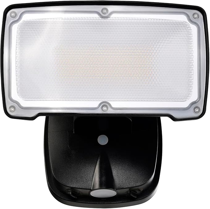 26W Flood Lights Outdoor, CCT Integrated LED Security Light Fixture, 1 Head Exterior LED Outdoor Light with Dusk to Dawn Control, ETL Water Resistant for Garage, Yard, Porch (Black)