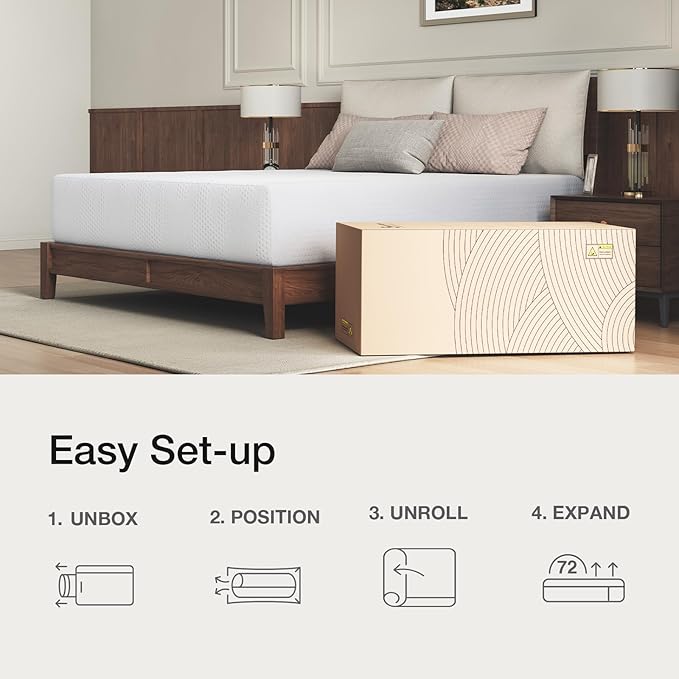 Novilla 14 inch Full Memory Foam Mattress, Gel Memory Foam Mattress for Cooling Night Sleep & Pressure Relief, CertiPUR-US Certified