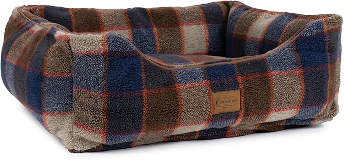 Pendleton Berber Kuddler Dog Bed - Mountain Plaid, M