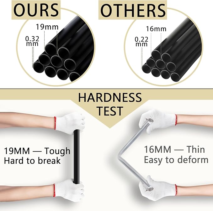 LOKEME Wardrobe Closet,Grey Portable Closet with Zippers, 65.4Inches 19mm Diameter,Portable Closets for Hanging Clothes,with 4 booms and Storage cabinets,Spacious Large -Capacity Storage Space