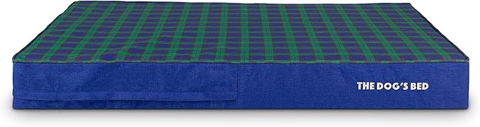 The Dog’s Bed Orthopedic Memory Foam Dog Bed, XXL Black Watch Tartan 54x36 Pain Relief for Arthritis, Hip & Elbow Dysplasia, Post Surgery, Lameness, Supportive, Calming, Waterproof Washable Cover