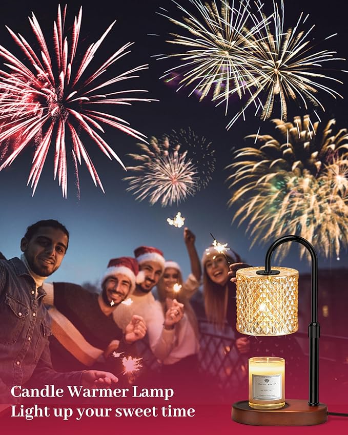 Candle Warmer Lamp with Timer Dimmer Height Adjustable for Women Birthday Gift, Mothers Day Gift, House Warming Gifts New Home Decor, Electric Candle Warmer Gifts for Women