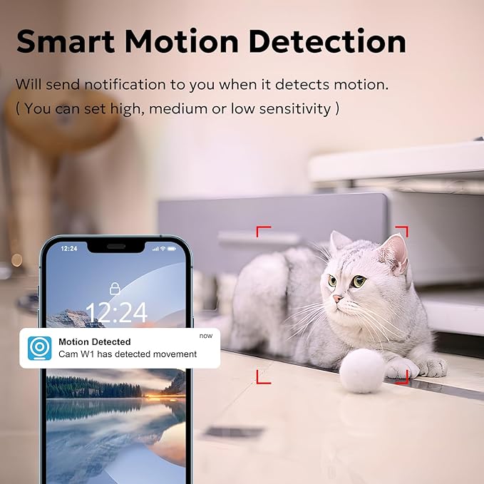 owltron Indoor Security Camera 5MP, 5GHz/2.4G WiFi Camera with IR Night Vision, Smart Home Security Cam with Motion Detection/Two Way Talk