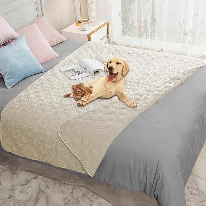Ameritex Waterproof Blanket Reversible Dog Bed Cover Pet Blanket for Furniture Bed Couch Sofa