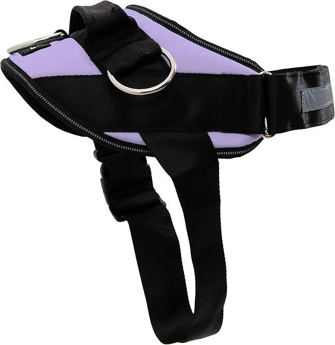 ShawnCo Essential Dog Harness, No-Pull Pet Vest with 3 Leash Clips, No Choke, Reflective, Adjustable and Padded, for Easy Walking and Training for Small, Medium and Large Dogs (ICY Lilac, XS)