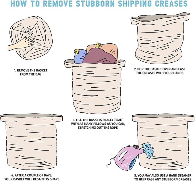 OIAHOMY 80L Laundry Baskets-Laundry Hamper,Storage Basket with Handles,Decorative Basket for Living room,Woven Storage Basket for Toys Bin,Pillows, Blankets,Clothes-20x18in-Yellow Black