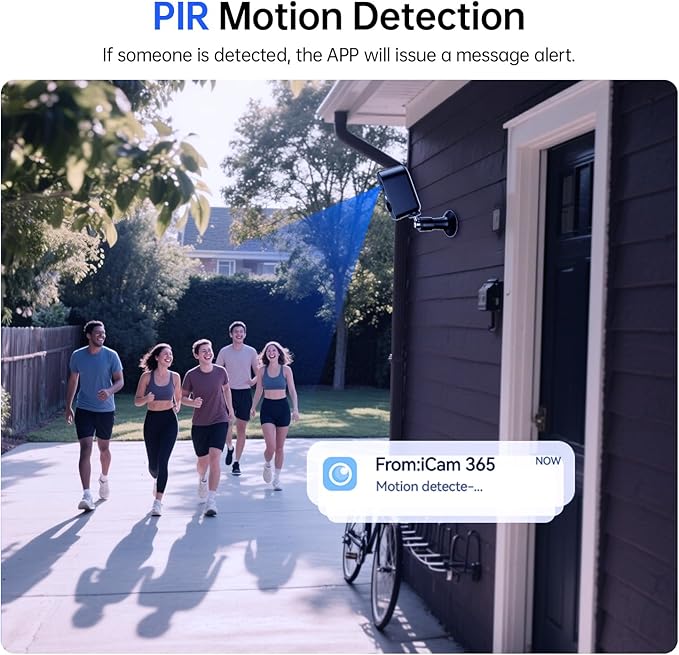 KKB 4G LTE Cellular Security Camera Built-in SIM Card, 2K No WiFi Security Cameras Indoor with PIR Motion Detection, Wireless Outdoor Battery Camera Without Internet, Color Night Vision, 2 Way Audio
