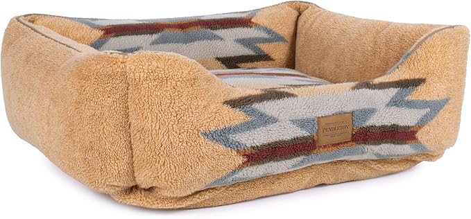 Pendleton Berber Kuddler Dog Bed - Wyeth Trail Wheat, M