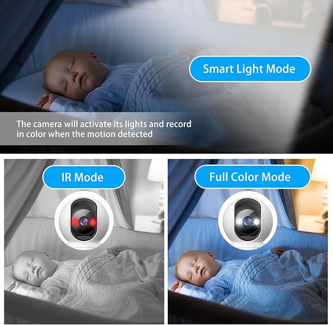 3MP Indoor Pan/Tilt Security Camera, 5G WiFi 360° Rotating Home Cameras for Baby Monitor/Pet Camera, Auto-Focus and Zoom, Motion Detection, 2-Way Audio, Siren, Color Night Vision, Cloud & SD Card