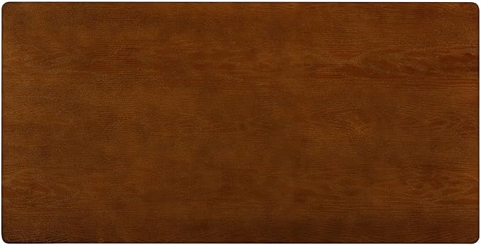 NTC Flow Modern Wooden Rectangle Coffee Table with Hidden Drawer – Waterproof & Heat Resistant, Dark Walnut