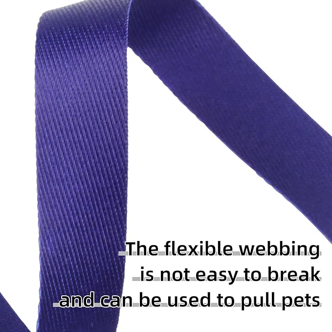 EVERKING Cat Harness and Leash Set, New Fly Fabric, Soft and Breathable, Adjustable cat Walking Jacket, Fashionable cat Vest (Purple, M(Neck 8.66"-12.6", Chest 12.6"-20.87", 12-19lbs))