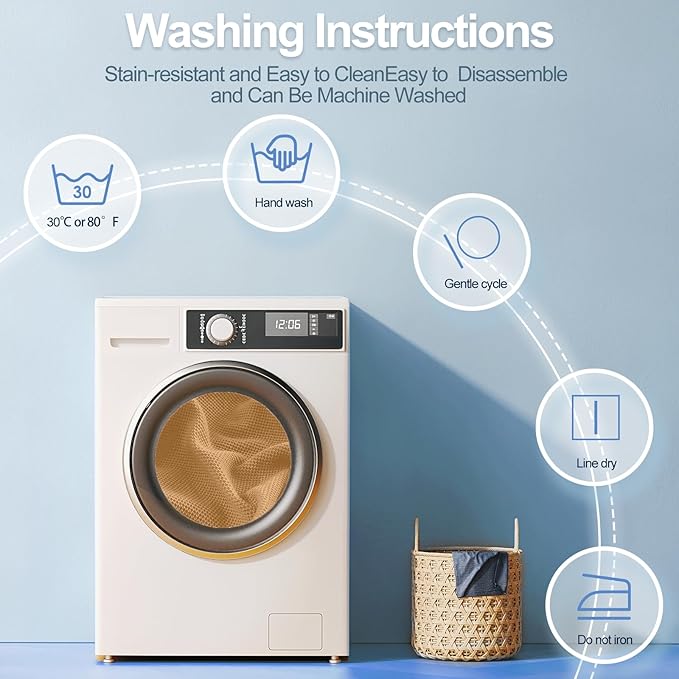 Couch Cushion Covers Individual Large Super Stretch Chenille (Softer Version) Sofa Cushion Covers, Couch Seat Covers Couch Slipcovers Furniture Protector (3PC, Khaki)