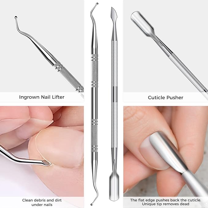 Toenail Clippers for Seniors Thick Toenails, Angled Head Heavy Duty Large Toe Nail Clippers for Men Thick Nails, Slanted Curved Blade Ingrown Toenail Clippers