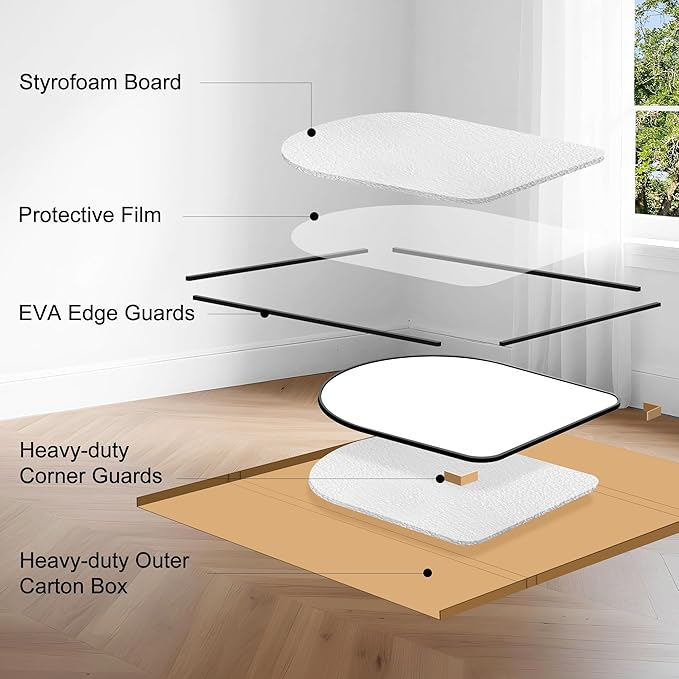 Arched Bathroom Mirror, 40"x40" Black Arched Mirror for Bathroom, Wall Mounted Mirror, Black Vanity Wall Mirror w/Metal Frame for Bedroom, Entryway, Living Room, Hanging or Leaning Against Wall