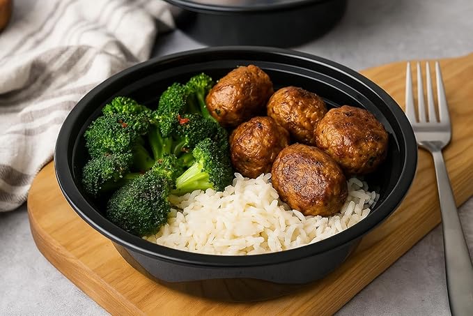 Ruthy's Outlet Meal Prep Containers with Lids, Food container bowl - BPA-Free, Stackable, Freezer & Dishwasher Safe, Reusable Food Storage for Lunch, Portion Control & Meal Prep (15 Pack, 48 oz)