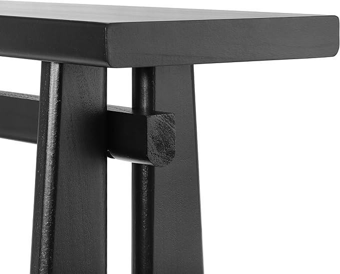 Modern Entryway Console Table 59.25-Inch Simple Open Style Entry Sofa Table Accent Furniture for Living Room Hallway Entrance, Black