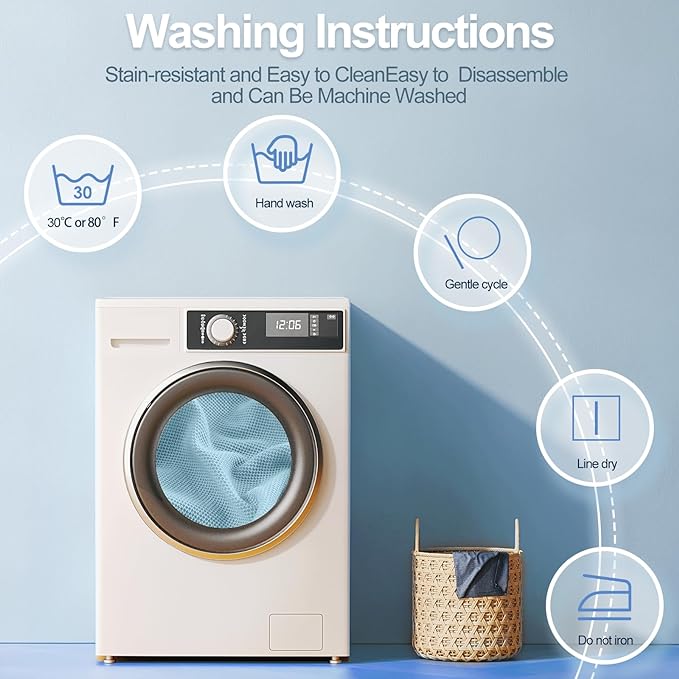 Couch Cushion Covers Individual Large Super Stretch Chenille (Softer Version) Sofa Cushion Covers, Armrest Cover Couch Slipcovers Furniture Protector (2PC, Blue)