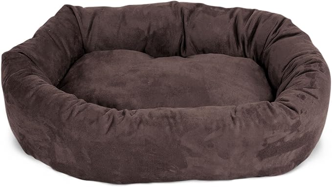Majestic Pet Villa 40 Inch Shredded Memory Foam Dog Bed for Large Sized Dogs 40x29x9 Inch–Orthopedic Dog Bed with Removable Washable Cover-Washable Large Pet Bed with Head Support-Azure