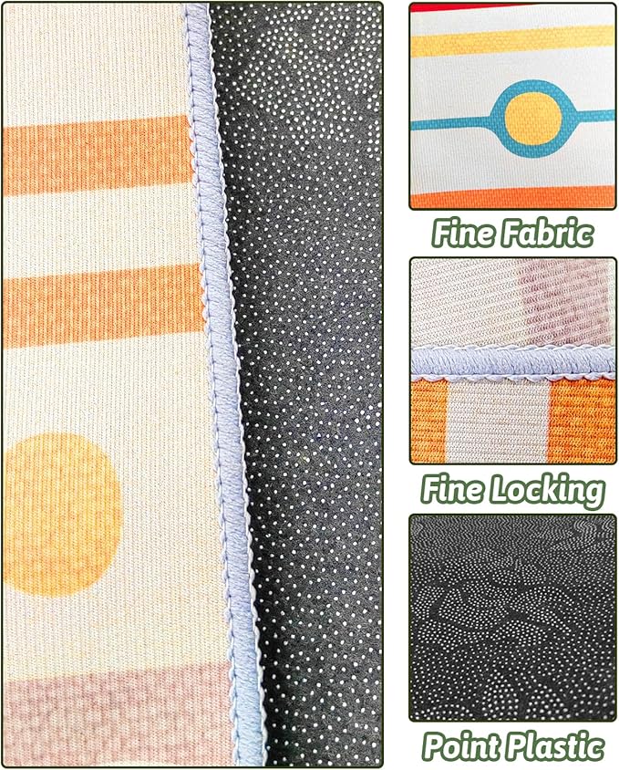 BNOSDM 79" X 55" Large Bunny Cage Liner Washable Pads for Rabbit Reusable Floor Mat for Rabbits Anti Slip Rug for Bunnies Pet Carpet for Chinchillas Cats Guinea Pigs Ferrets Dogs