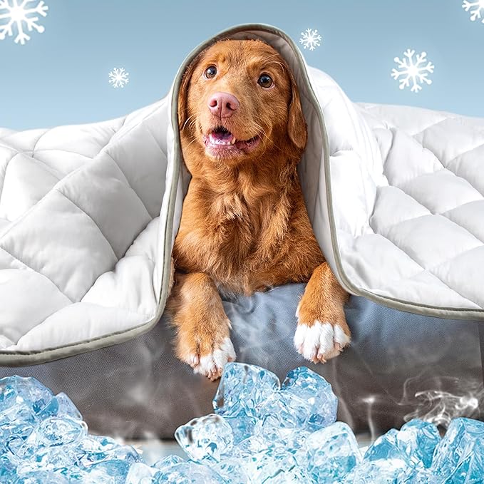 Leekalos Dog Cooling Mat Blanket - Portable Pet Cooling Cushion For Home & Outdoor