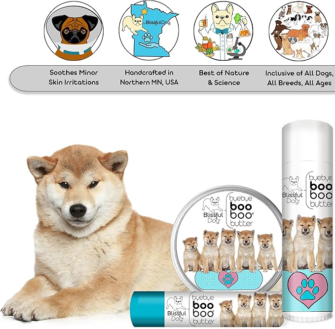 The Blissful Dog .15 oz Tube Shiba Inu Booboo Butter
